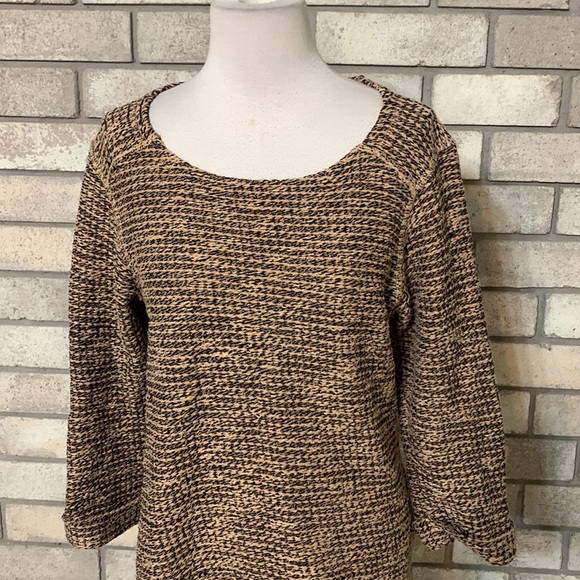 Black and Tan Coldwater Creek Sweater - Picture 3 of 5